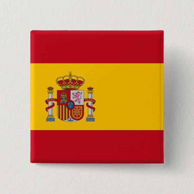 Spanische Flagge (Spanien) Button (Vorderseite)