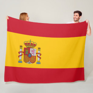 Spanische Flagge (Spanien) Fleecedecke