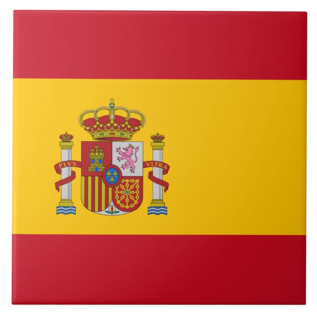 Spanische Flagge (Spanien) Fliese (Vorderseite)