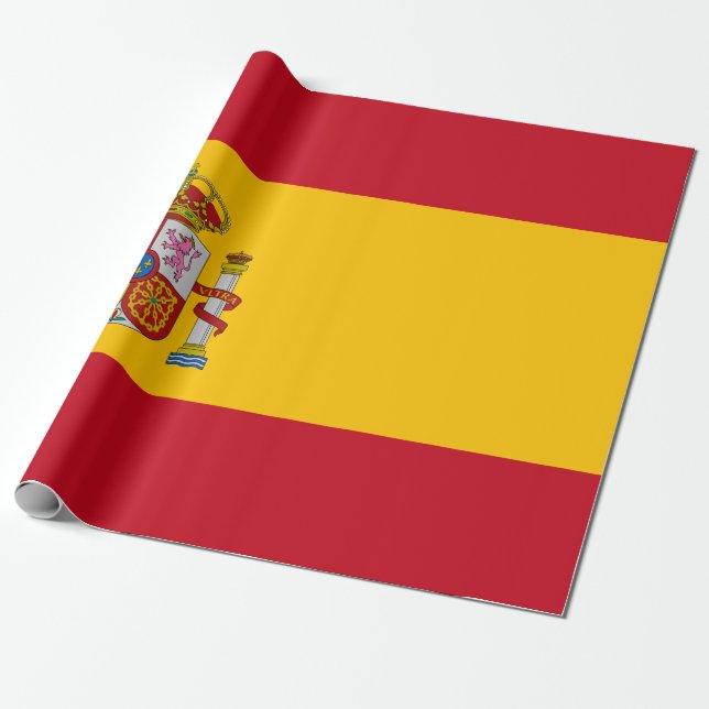 Spanische Flagge (Spanien) Geschenkpapier (Ungerollt)