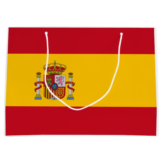 Spanische Flagge (Spanien) Große Geschenktüte (Vorderseite)