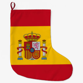 Spanische Flagge (Spanien) Großer Weihnachtsstrumpf