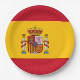 Spanische Flagge (Spanien) Pappteller