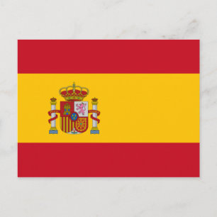Spanische Flagge (Spanien) Postkarte