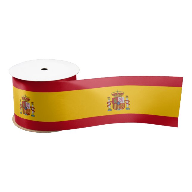 Spanische Flagge (Spanien) Satinband (Spule)