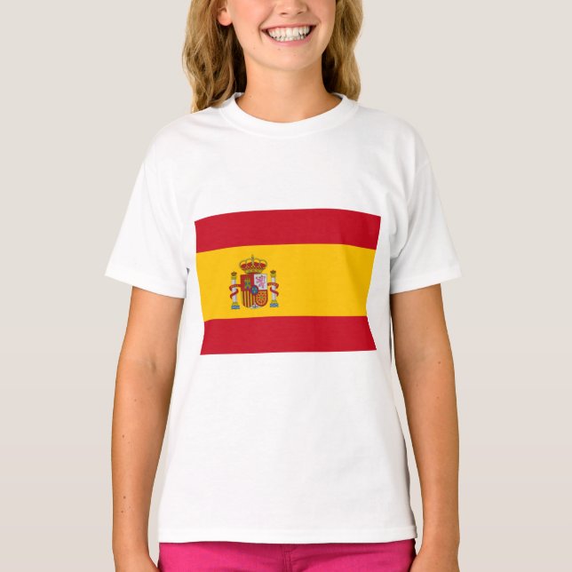 Spanische Flagge (Spanien) T-Shirt (Vorderseite)