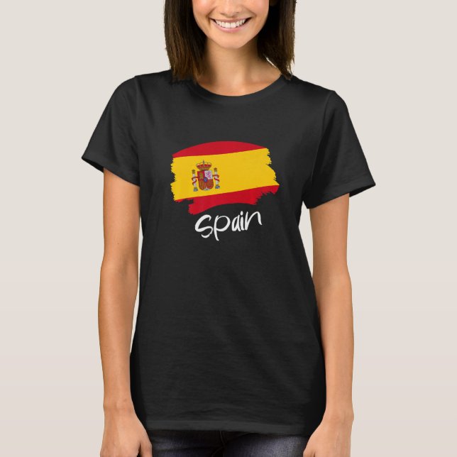 Spanische Flagge Spanien T-Shirt (Vorderseite)