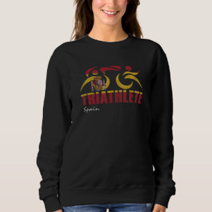 Spanische Flagge Spanien Triathlon Triathlete Ins Sweatshirt
