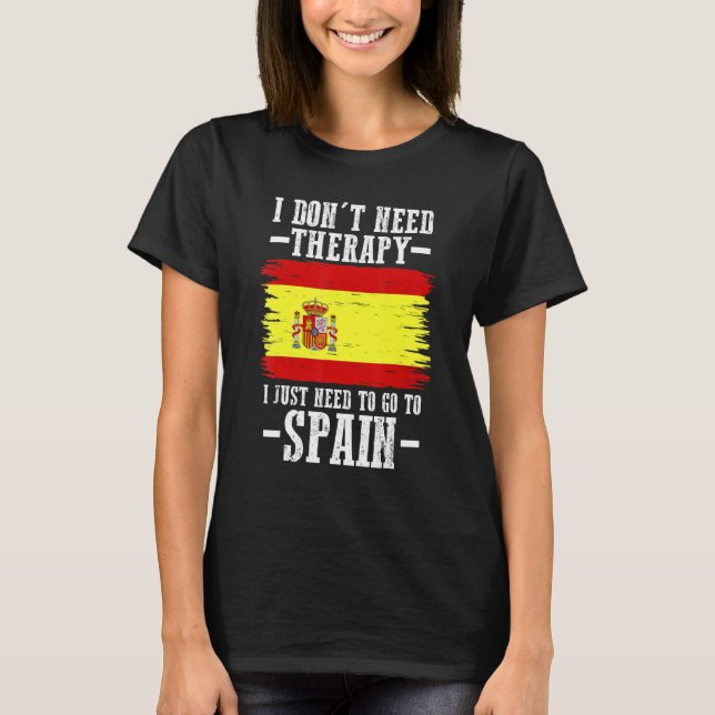 Spanische Flagge Spaniens T-Shirt (Vorderseite)