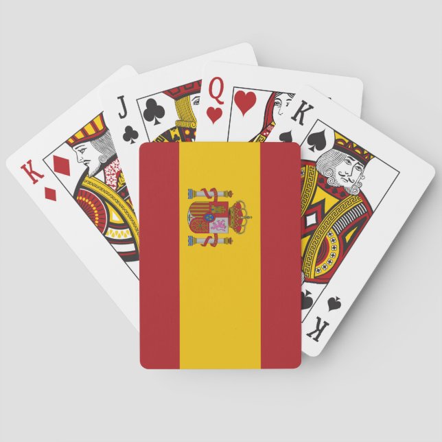 Spanische Flagge Spielkarten (Rückseite)