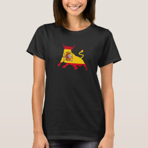 Spanische Flagge Stierkampf Rennen mit den Stieren T-Shirt