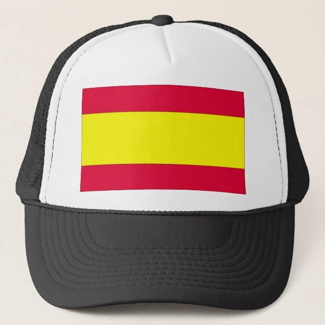 Spanische Flagge Truckerkappe (Vorderseite)