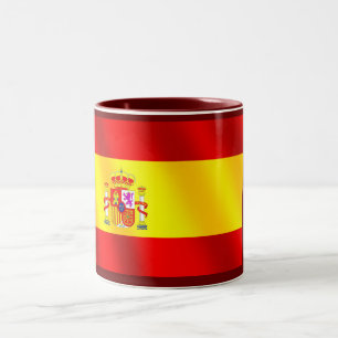 Spanische Flagge von Spanien-Geschenken für Zweifarbige Tasse