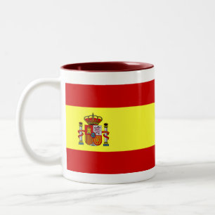 Spanische Flaggen-Tasse Zweifarbige Tasse