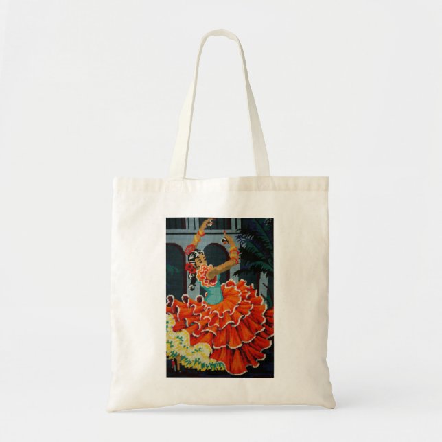 Spanische Flamenco-Tänzer-Taschen-Tasche Tragetasche (Vorne)