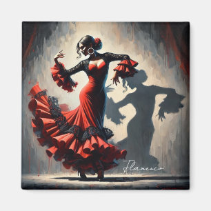 Spanische Flamenco-Tänzerin  Magnet