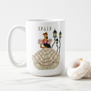 Spanische Flamenco Tänzerin Spanien Kaffeetasse