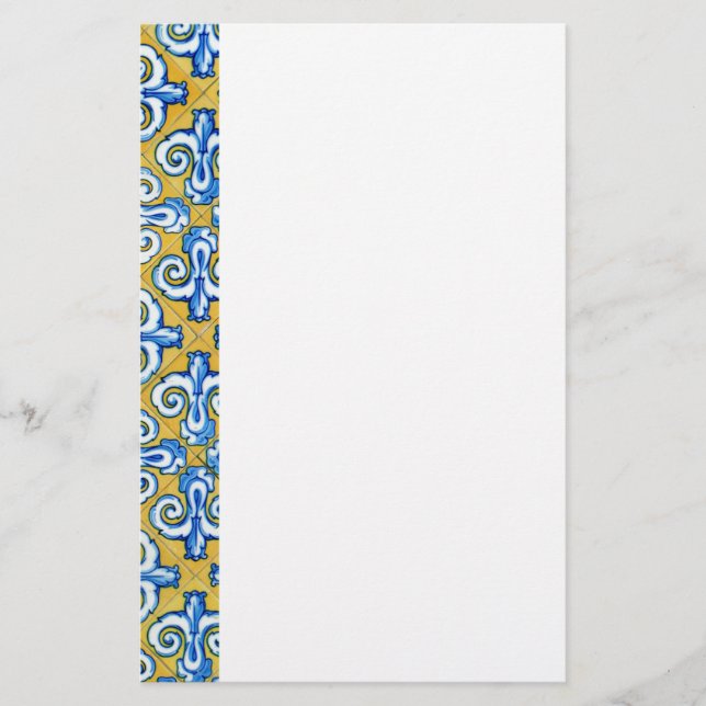 Spanische Fliese Briefpapier (Vorderseite)