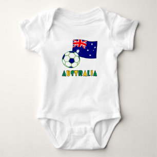 Spanische Fußball und Flagge Baby Strampler