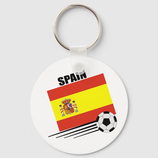 Spanische Fußballmannschaft Schlüsselanhänger (Vorderseite)