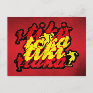 Spanische Fußballrevolution Postkarte