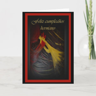 Spanische Geburtstags-Karte für Bruder Karte