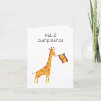 Spanische Geburtstagskarte - feliz cumpleaños Karte