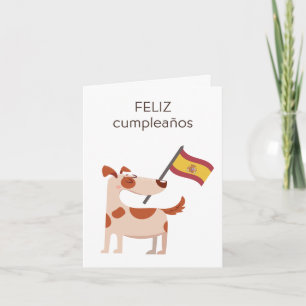 Spanische Geburtstagskarte - feliz cumpleaños Karte