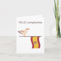 Spanische Geburtstagskarte - feliz cumpleaños
