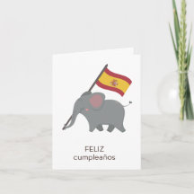Spanische Geburtstagskarte - feliz cumpleaños