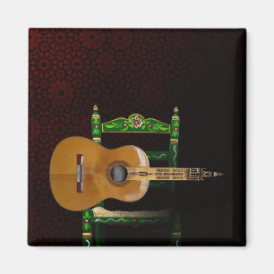 Spanische Gitarre mit Giralda von Sevilla und Magnet