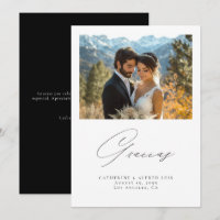 Spanische Gracias Elegante Kalligrafie Hochzeit