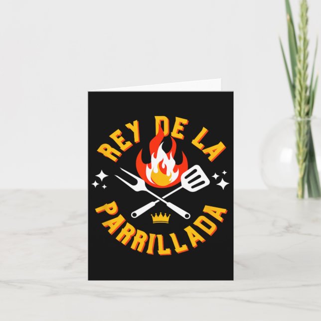Spanische Grillen Rbeque Grill Karte (Vorderseite)