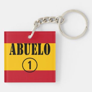 Spanische Großväter: Abuelo Numero UNO Schlüsselanhänger