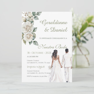 Spanische Grüne Hochzeit Einladung