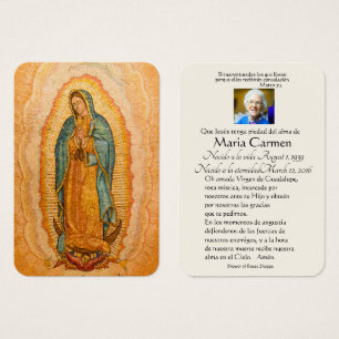 Spanische Guadalupe-Maria-Trauergebet-Heilige Kart