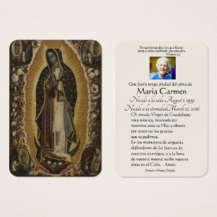 Spanische Guadalupe Mary Beerdigung Gebete Heilige
