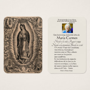 Spanische Guadalupe Mary Beerdigung Gebete Heilige