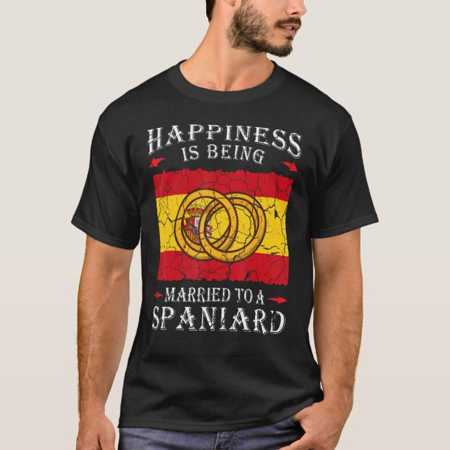 Spanische Hochzeit Königreich Spanien Wurzeln Span T-Shirt (Vorderseite)