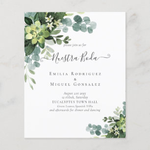 Spanische Hochzeit NUESTRA BODA Eukalyptus Greener