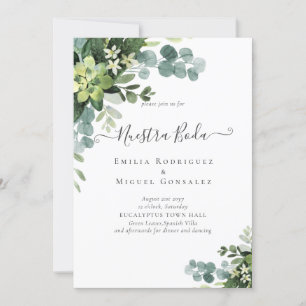 Spanische Hochzeit NUESTRA BODA Eukalyptus Greener