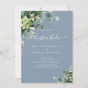 Spanische Hochzeit NUESTRA BODA Eukalyptus Greener