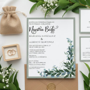 Spanische Hochzeit Unsere Hochzeit RSVP Eukalyptus