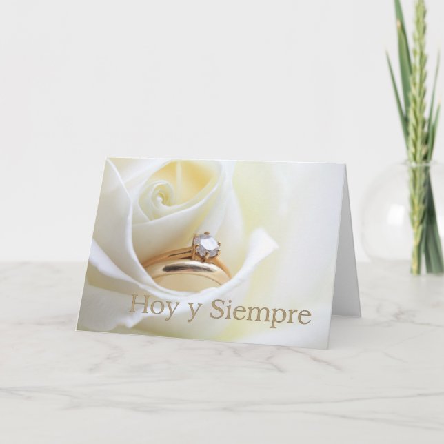 Spanische Hochzeiten Karte (Vorderseite)