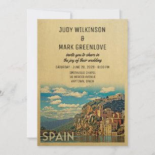 Spanische Hochzeitseinladung Vintage Mitte des Jah Einladung