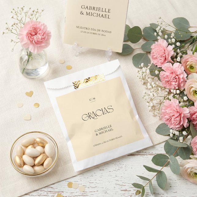 Spanische Hochzeitserinnerungstasche Danke Geschenktütchen (Von Creator hochgeladen)