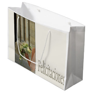 Spanische Hochzeitsgeschenktasche für Glückwünsche Große Geschenktüte