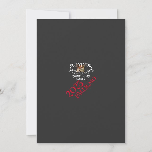 Spanische Inquisition Einladung (Vorderseite)