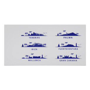 Spanische Inseln Poster