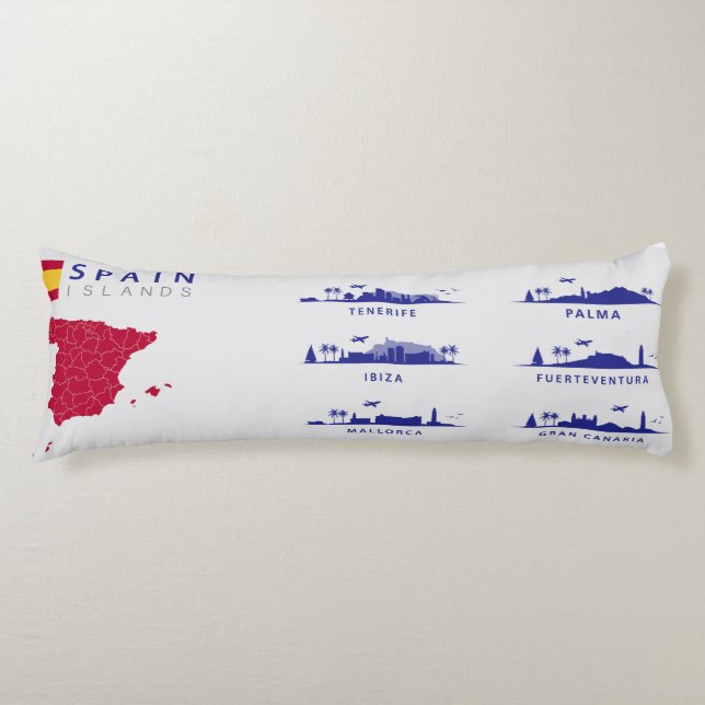 Spanische Inseln Seitenschläferkissen (Vorderseite)